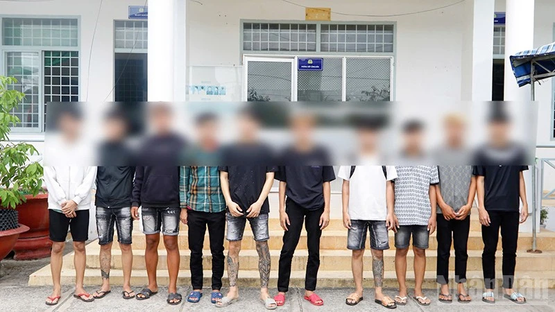 Các đối tượng liên quan tại cơ quan Công an.