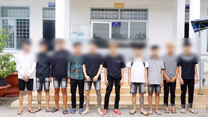 Các đối tượng liên quan tại cơ quan Công an.