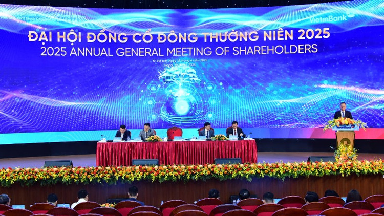 Toàn cảnh Đại hội đồng cổ đông thường niên 2025 của VietinBank.