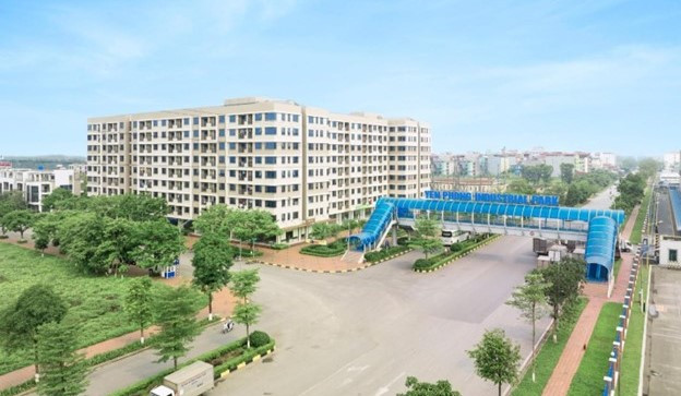 Toà V8 thuộc Dự án Nhà ở xã hội Viglacera tại Yên Phong, Bắc Ninh.