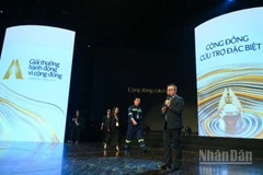 Đồng chí Lê Quốc Minh, Ủy viên Trung ương Đảng, Tổng Biên tập Báo Nhân Dân, Phó Trưởng Ban Tuyên giáo và Dân vận Trung ương, Chủ tịch Hội Nhà báo Việt Nam, Trưởng Ban Tổ chức Human Act Prize tại buổi tổng duyệt gala trao giải Giải thưởng Hành động vì cộng đồng năm 2025.