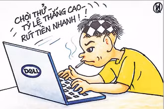 Góc biếm họa: Cảnh giác với bẫy cá độ trực tuyến