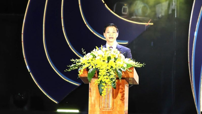 Chủ tịch UBND tỉnh Bắc Ninh, Vương Quốc Tuấn phát biểu tại chương trình. z6772600235407-4873c8f954d15c1c5802a5a88d04bc5b-6960.jpg