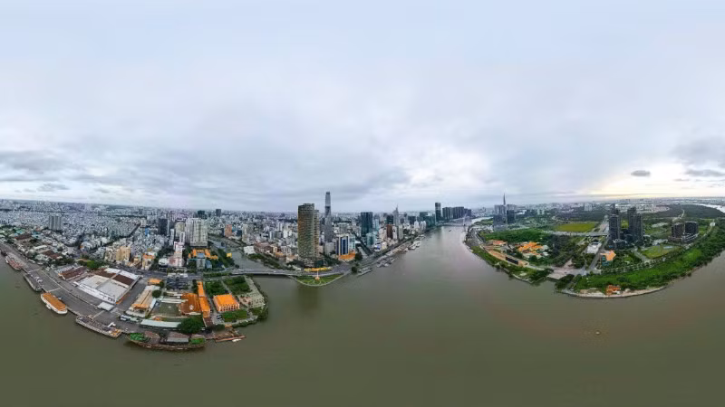 Một góc Thành phố Hồ Chí Minh ngày nay. (Ảnh: THẾ ANH)