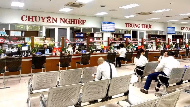 Trung tâm Phục vụ hành chính công thành phố Đà Nẵng. (Ảnh KIM OANH)