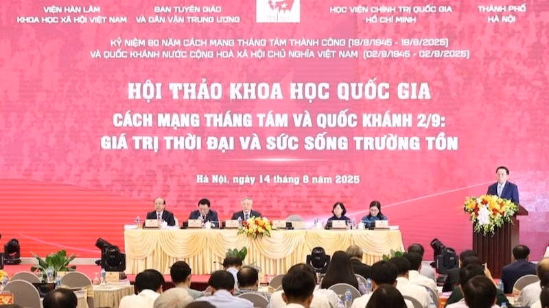 Quang cảnh hội thảo chiều 14/8.
