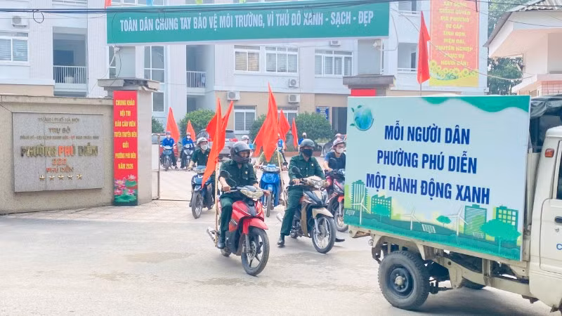Phường Phú Diễn (Thành phố Hà Nội) tổ chức phát động phong trào thi đua “Toàn dân chung tay bảo vệ môi trường, vì thủ đô.