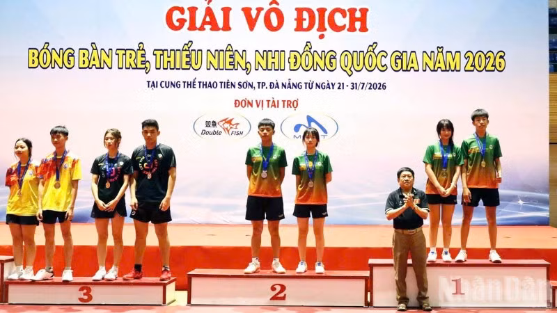 Lâm Đồng đoạt huy chương Vàng đôi nam nữ lứa tuổi 16-17 tại Giải vô địch bóng bàn trẻ, thiếu niên, nhi đồng quốc gia năm 2026.