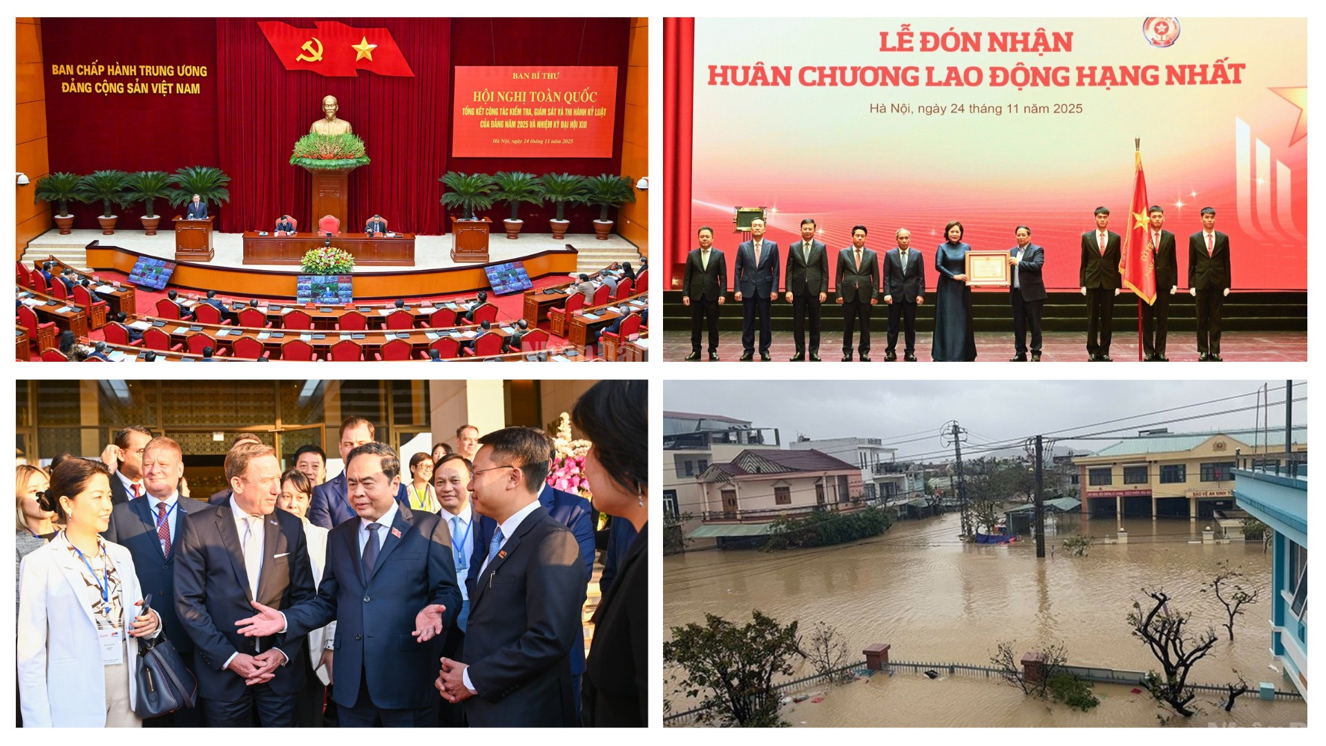 Tin nổi bật ngày 24/11: Tổng Bí thư Tô Lâm dự tổng kết công tác kiểm tra, giám sát và thi hành kỷ luật của Đảng; 102 người chết và mất tích do mưa lũ tại nhiều địa phương