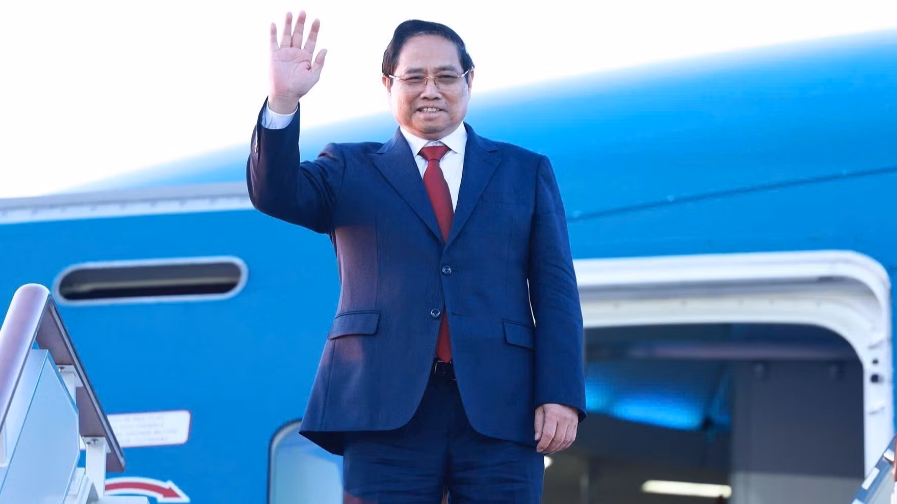 Thủ tướng Phạm Minh Chính rời thủ đô Moskva về nước, kết thúc tốt đẹp chuyến thăm chính thức Liên bang Nga. (Ảnh: Dương Giang - TTXVN)