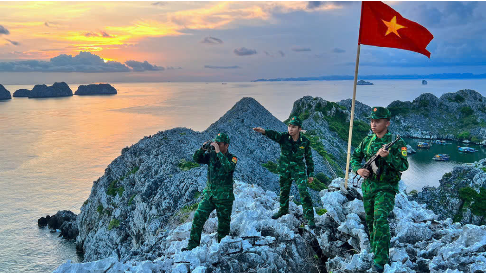 Cán bộ, chiến sĩ Đồn Biên phòng Cát Bà, Bộ đội Biên phòng Hải Phòng tuần tra, kiểm soát trên đảo Long Châu. tieu-de-o-day-6.png
