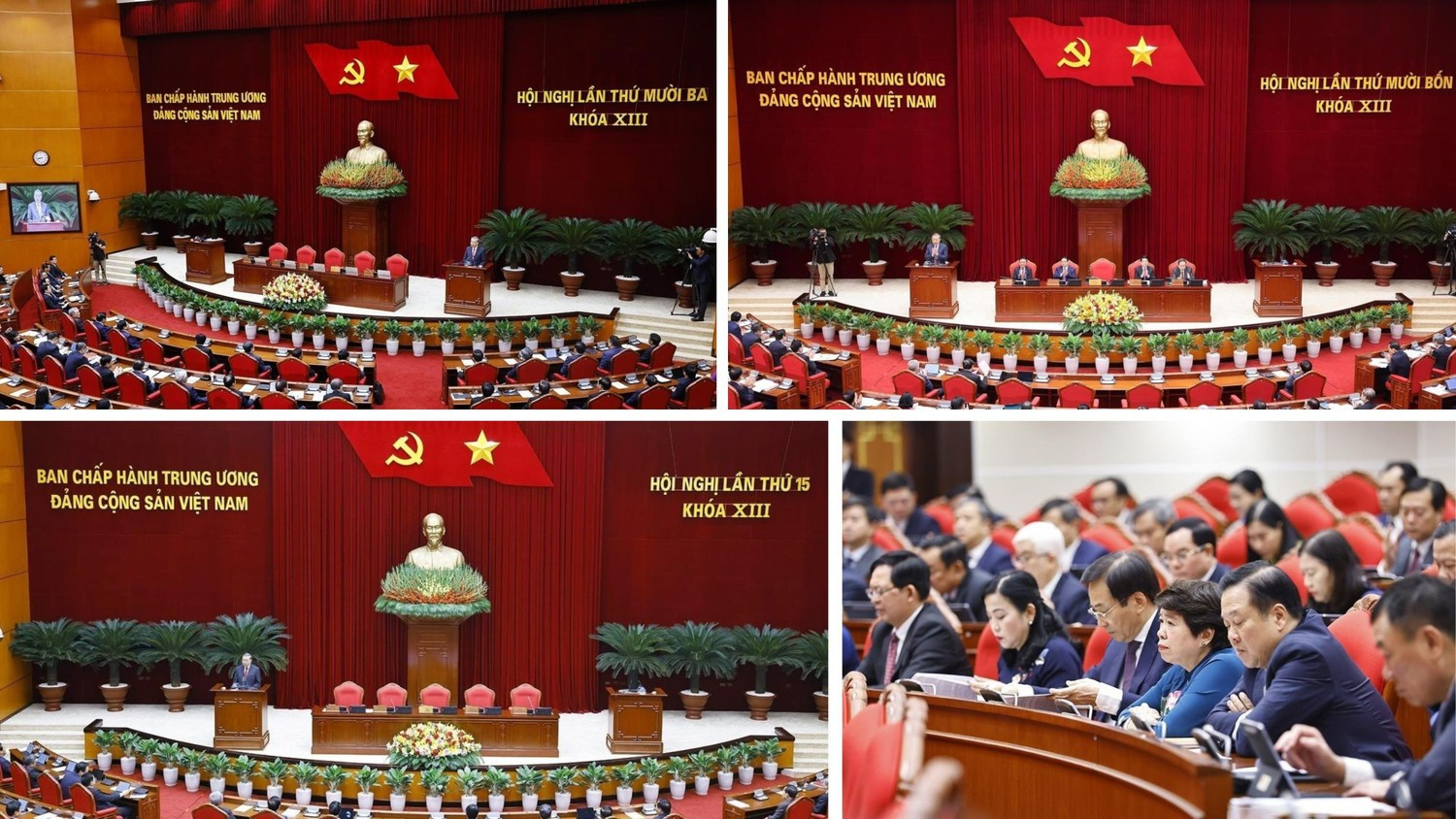 Hội nghị Trung ương 13, 14, 15, Bộ Chính trị, Ban Chấp hành Trung ương Đảng đã xem xét, biểu quyết, thống nhất giới thiệu nhân sự. (Ảnh: TTXVN)