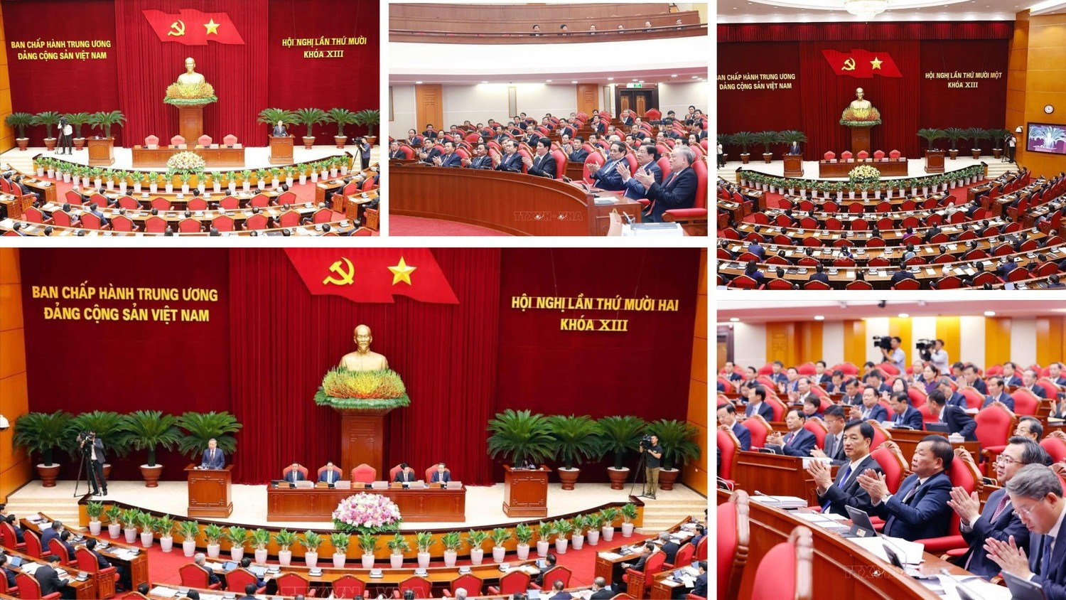 Hội nghị Trung ương 10, 11, 12, Ban Chấp hành Trung ương khóa XIII đã thảo luận dân chủ, kỹ lưỡng và thống nhất rất cao ban hành Phương hướng công tác nhân sự Ban Chấp hành Trung ương Đảng khoá XIV. (Ảnh: TTXVN)