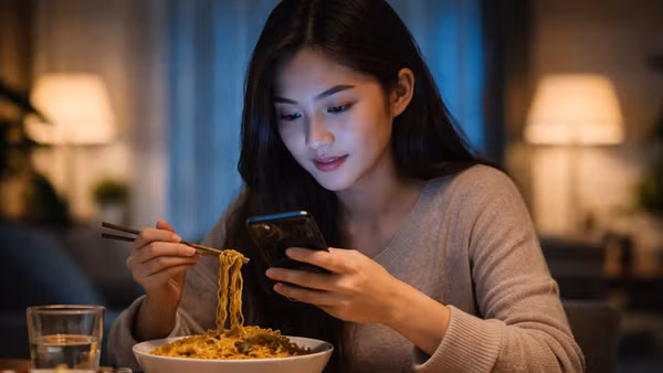 Giới trẻ nay khó để rời bỏ chiếc điện thoại thông minh.