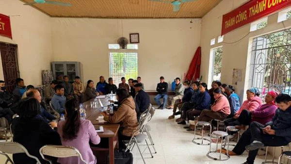 Toàn cảnh tại buổi tuyên truyền tại phường Kỳ Lừa (Lạng Sơn).