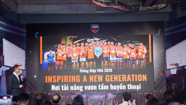 Ông Trần Chu Sa - Giám đốc điều hành VBA phát biểu tại lễ khởi động mùa giải VBA thứ 11. Ảnh: VBA