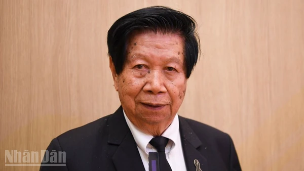 Ông Cao Tất Minh, Chủ tịch Hội Người Thái gốc Việt tỉnh Khon Kaen. (Ảnh: MINH THẮNG)