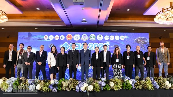 Các đại biểu tham dự Hội thảo quốc tế lần thứ 2 về đổi mới sáng tạo trong nuôi trồng thủy sản. (Ảnh: MINH THẮNG)