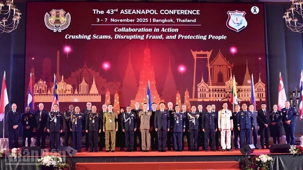 Hội nghị ASEANAPOL lần thứ 43 diễn ra tại thủ đô Bangkok, Thái Lan. (Ảnh: MINH THẮNG)