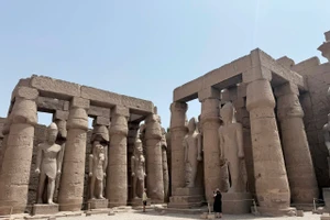 Đền thờ Karnak, nơi còn nhiều dấu ấn của Hatshepsut. 