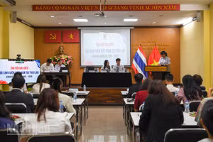 Toàn cảnh Đại hội đại biểu Hội Sinh viên Việt Nam tại Thái Lan khóa IV. (Ảnh: XUÂN SƠN)