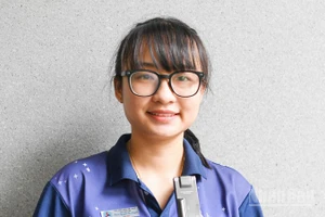 Bí thư Chi bộ lưu học sinh, Chủ tịch Hội Sinh viên Việt Nam tại Thái Lan Phạm Nguyễn Như Quỳnh. (Ảnh: MINH THẮNG)