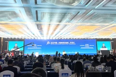 Toàn cảnh lễ khai mạc Tuần lễ Hợp tác giáo dục Trung Quốc-ASEAN. (Ảnh: HỮU HƯNG)