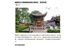 Ảnh chụp màn hình bài báo của trang tin tức Thượng Quan (Shangguan) Trung Quốc.