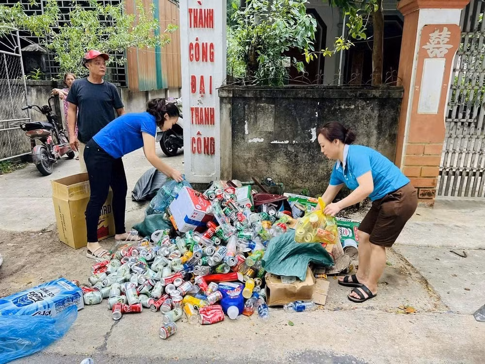 Nhiều mô hình biến phế liệu thành tài nguyên có ích đang được triển khai trên địa bàn tỉnh Nghệ An. Ảnh: CSCC
