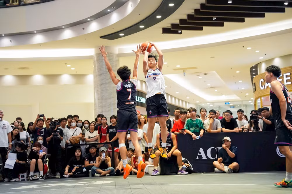 Các cầu thủ tranh tài ở thử thách 3x3 tại VBA Combine Challenges 2026. Ảnh: VBA