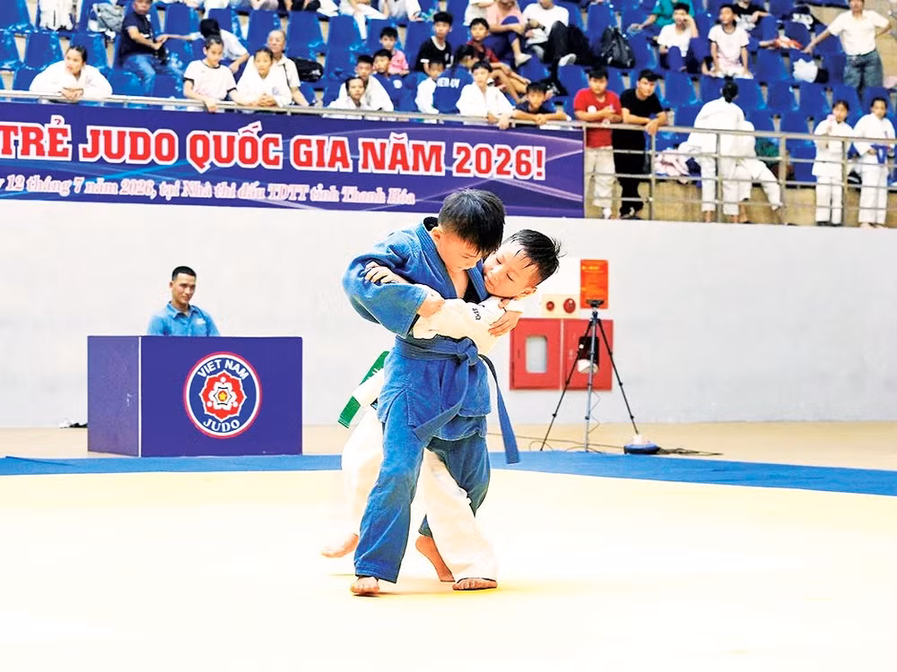 Thanh Hóa xếp thứ 1 toàn đoàn tại Giải vô địch judo trẻ năm 2026.