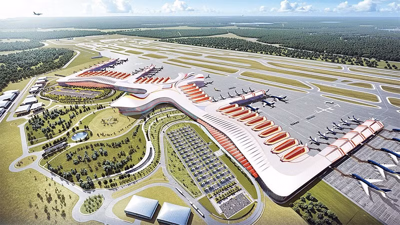 Phối cảnh mở rộng sân bay Phú Quốc. (Ảnh TẬP ĐOÀN SUN GROUP).