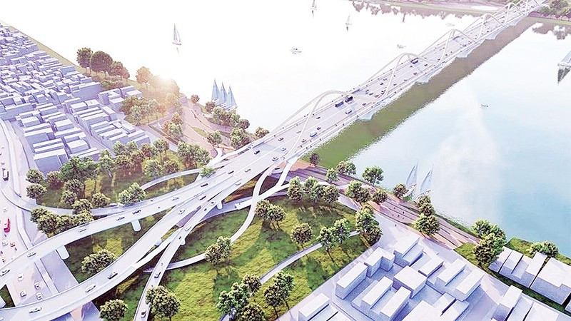 Phối cảnh thiết kế cầu Trần Hưng Đạo.