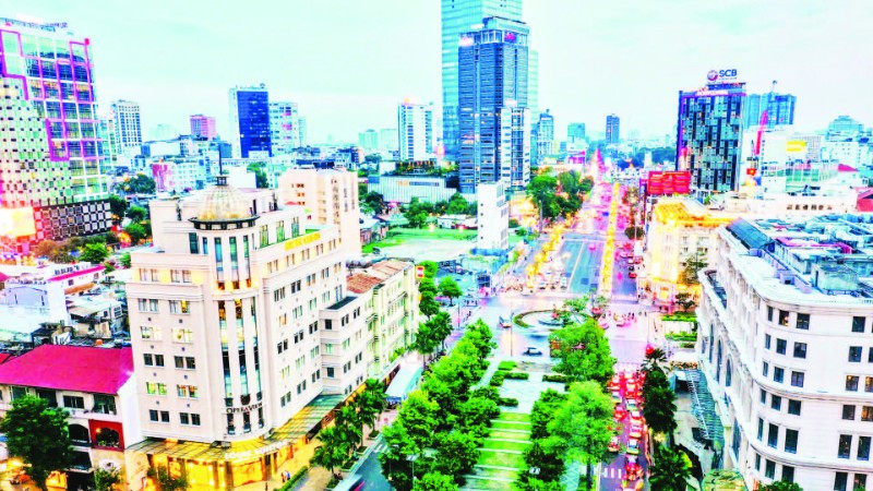 Một góc Thành phố Hồ Chí Minh hiện đại và năng động.