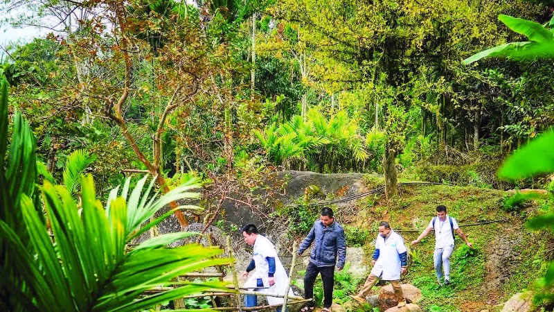 Cán bộ y tế vào bản phòng chống dịch bệnh tại Nghệ An. (Ảnh ĐỨC ANH)