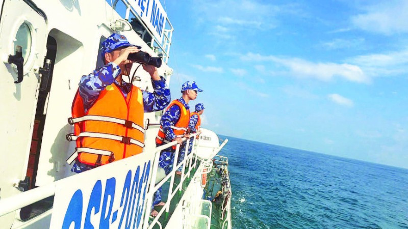 Đơn vị trực huấn luyện 24/24 trên biển. (Ảnh VĂN THƯỜNG)