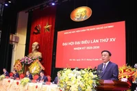 Đồng chí Trần Cẩm Tú, Ủy viên Bộ Chính trị, Thường trực Ban Bí thư, Bí thư Đảng ủy các cơ quan Đảng Trung ương phát biểu chỉ đạo Đại hội đại biểu Đảng bộ Học viện Chính trị quốc gia Hồ Chí Minh lần thứ XV, nhiệm kỳ 2025-2030.