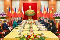 Quang cảnh buổi tiếp tại Trụ sở Trung ương Đảng. (Ảnh: THỦY NGUYÊN)