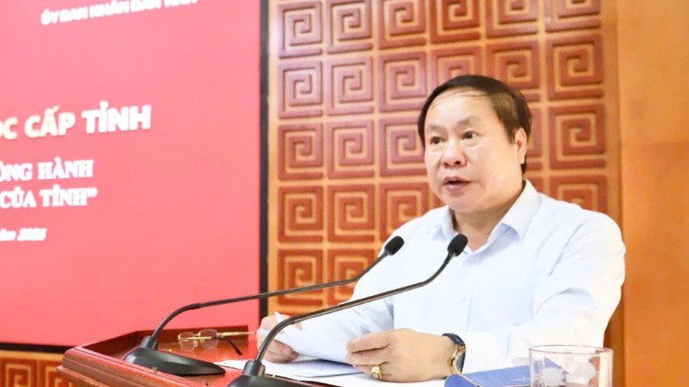Phó Chủ tịch Thường trực tỉnh Lai Châu phát biểu tại hội thảo. z6717010129454-a13c0cf9219613d522d2c55bb50a301c-4503.jpg