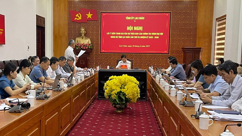 Dự thảo văn kiện trình Đại hội của Lai Châu được hoàn thiện sau 7 lần chỉnh sửa, xin ý kiến. 6.jpg