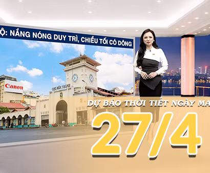[Video] Dự báo thời tiết đêm nay và ngày mai ngày 27/4/2026: Bắc Bộ mưa dông kéo dài, Nam Bộ tiếp tục nắng nóng