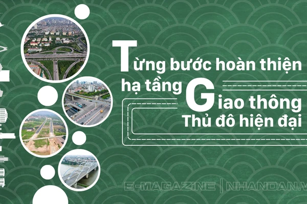 Từng bước hoàn thiện hạ tầng giao thông Thủ đô hiện đại.