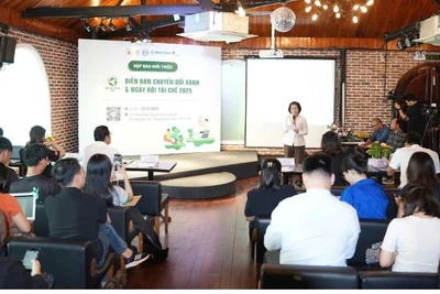 Quang cảnh buổi thông tin về Diễn đàn Chuyển đổi xanh và Ngày hội tái chế 2025.