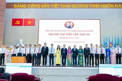 Ra mắt Ban chấp hành Đảng bộ Đại học Quốc gia Thành phố Hồ Chí Minh lần thứ 7, nhiệm kỳ 2025-2030.