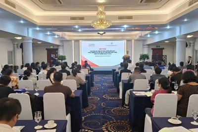 Quang cảnh hội thảo “Cập nhật quy định về tiêu chuẩn kiểm soát PFAS, Mineral Oil đối với các sản phẩm xuất khẩu sang thị trường Hoa Kỳ và EU”.