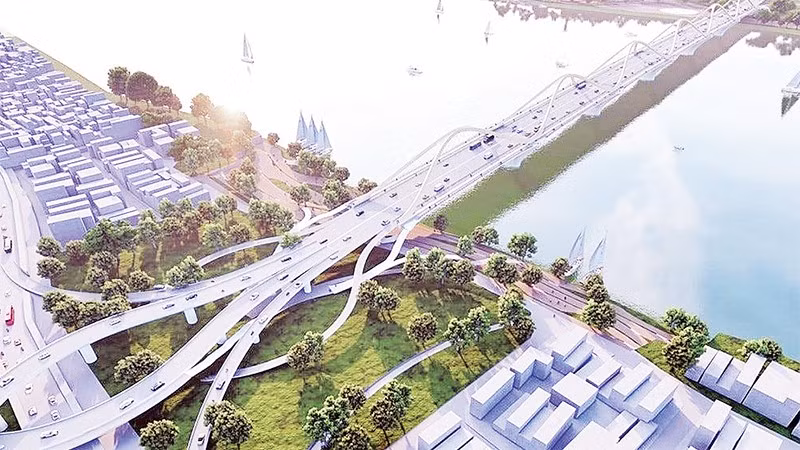 Phối cảnh thiết kế cầu Trần Hưng Đạo.