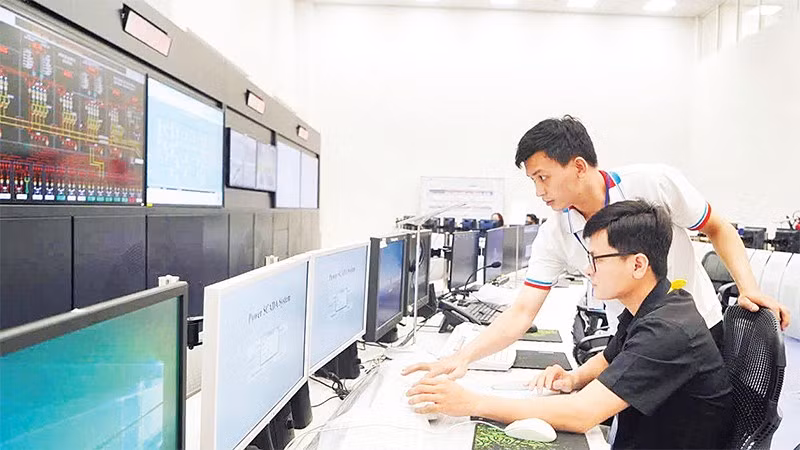 Phòng điều khiển trung tâm (OCC) của tuyến Metro số 1, đặt tại depot Long Bình, được xem là “bộ não” giúp vận hành tuyến Metro số 1 thông suốt. (Ảnh THẾ ANH)