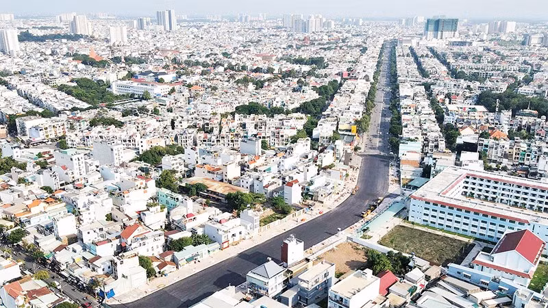 Một góc đô thị Thành phố Hồ Chí Minh.