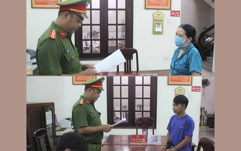 Hai bị can Lưu Hoàng Phi Hùng và Bùi Thị Tú Trinh (trú phường 1, thành phố Tuy Hoà bị Cơ quan Cảnh sát điều tra Công an tỉnh Phú Yên khởi tố và thi hành lệnh giữ người trong trường hợp khẩn cấp về tội tổ chức đánh bạc.