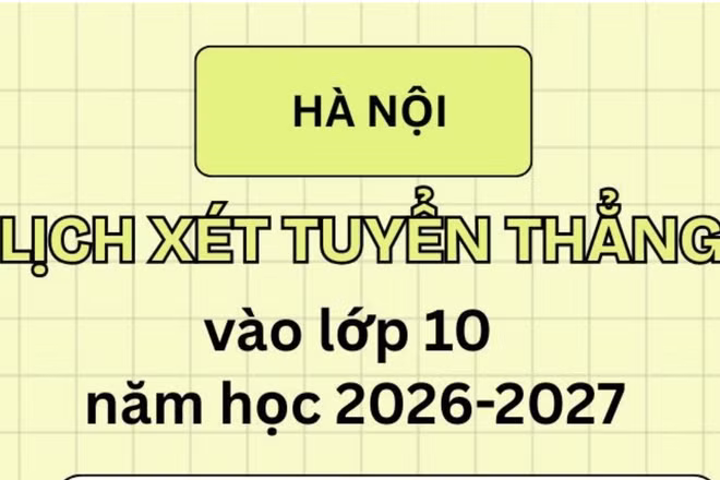 [Infographic] Lịch xét tuyển thẳng vào lớp 10 trường công lập của Hà Nội 